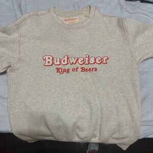 Budweiser Beige Sweatshirt